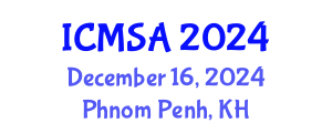 International Conference on Marine Science and Aquaculture (ICMSA) December 16, 2024 - Phnom Penh, Cambodia