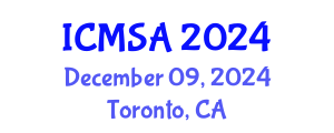 International Conference on Marine Science and Aquaculture (ICMSA) December 09, 2024 - Toronto, Canada