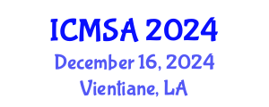 International Conference on Marine Science and Aquaculture (ICMSA) December 16, 2024 - Vientiane, Laos