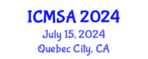 International Conference on Marine Science and Aquaculture (ICMSA) July 15, 2024 - Quebec City, Canada