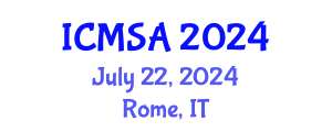 International Conference on Marine Science and Aquaculture (ICMSA) July 22, 2024 - Rome, Italy