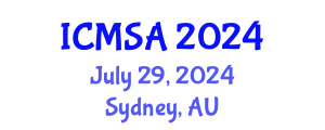 International Conference on Marine Science and Aquaculture (ICMSA) July 29, 2024 - Sydney, Australia