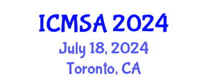 International Conference on Marine Science and Aquaculture (ICMSA) July 18, 2024 - Toronto, Canada