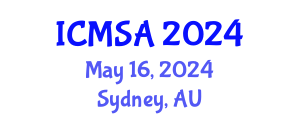 International Conference on Marine Science and Aquaculture (ICMSA) May 16, 2024 - Sydney, Australia