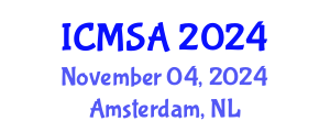 International Conference on Marine Science and Aquaculture (ICMSA) November 04, 2024 - Amsterdam, Netherlands