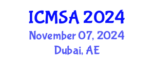 International Conference on Marine Science and Aquaculture (ICMSA) November 07, 2024 - Dubai, United Arab Emirates