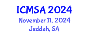 International Conference on Marine Science and Aquaculture (ICMSA) November 11, 2024 - Jeddah, Saudi Arabia