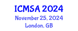 International Conference on Marine Science and Aquaculture (ICMSA) November 25, 2024 - London, United Kingdom