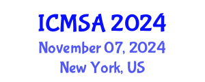 International Conference on Marine Science and Aquaculture (ICMSA) November 07, 2024 - New York, United States