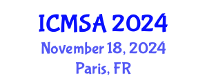 International Conference on Marine Science and Aquaculture (ICMSA) November 18, 2024 - Paris, France