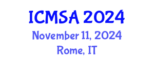 International Conference on Marine Science and Aquaculture (ICMSA) November 11, 2024 - Rome, Italy