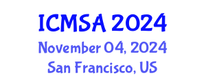 International Conference on Marine Science and Aquaculture (ICMSA) November 04, 2024 - San Francisco, United States