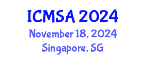 International Conference on Marine Science and Aquaculture (ICMSA) November 18, 2024 - Singapore, Singapore