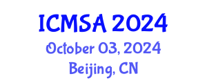 International Conference on Marine Science and Aquaculture (ICMSA) October 03, 2024 - Beijing, China