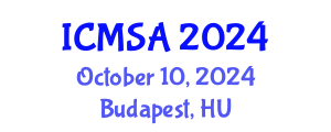 International Conference on Marine Science and Aquaculture (ICMSA) October 10, 2024 - Budapest, Hungary