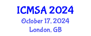 International Conference on Marine Science and Aquaculture (ICMSA) October 17, 2024 - London, United Kingdom