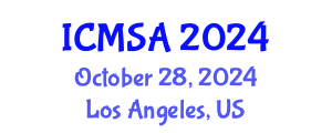 International Conference on Marine Science and Aquaculture (ICMSA) October 28, 2024 - Los Angeles, United States