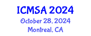 International Conference on Marine Science and Aquaculture (ICMSA) October 28, 2024 - Montreal, Canada
