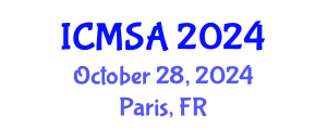 International Conference on Marine Science and Aquaculture (ICMSA) October 28, 2024 - Paris, France