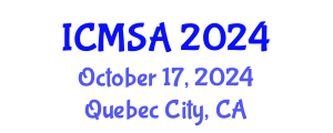 International Conference on Marine Science and Aquaculture (ICMSA) October 17, 2024 - Quebec City, Canada