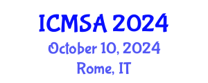 International Conference on Marine Science and Aquaculture (ICMSA) October 10, 2024 - Rome, Italy