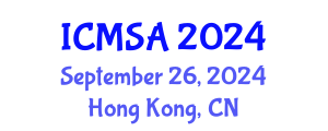 International Conference on Marine Science and Aquaculture (ICMSA) September 26, 2024 - Hong Kong, China