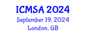 International Conference on Marine Science and Aquaculture (ICMSA) September 19, 2024 - London, United Kingdom