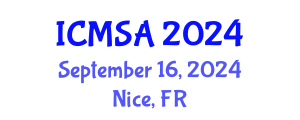 International Conference on Marine Science and Aquaculture (ICMSA) September 16, 2024 - Nice, France