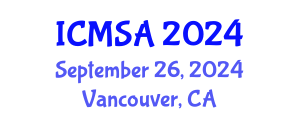 International Conference on Marine Science and Aquaculture (ICMSA) September 26, 2024 - Vancouver, Canada