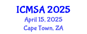 International Conference on Marine Science and Aquaculture (ICMSA) April 15, 2025 - Cape Town, South Africa