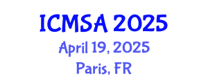 International Conference on Marine Science and Aquaculture (ICMSA) April 19, 2025 - Paris, France