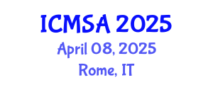 International Conference on Marine Science and Aquaculture (ICMSA) April 08, 2025 - Rome, Italy