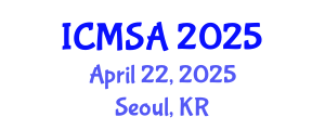 International Conference on Marine Science and Aquaculture (ICMSA) April 22, 2025 - Seoul, Republic of Korea