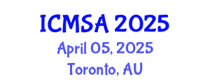 International Conference on Marine Science and Aquaculture (ICMSA) April 05, 2025 - Toronto, Australia