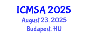 International Conference on Marine Science and Aquaculture (ICMSA) August 23, 2025 - Budapest, Hungary