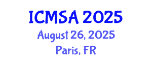 International Conference on Marine Science and Aquaculture (ICMSA) August 26, 2025 - Paris, France
