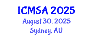 International Conference on Marine Science and Aquaculture (ICMSA) August 30, 2025 - Sydney, Australia