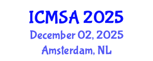 International Conference on Marine Science and Aquaculture (ICMSA) December 02, 2025 - Amsterdam, Netherlands