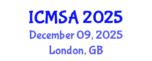 International Conference on Marine Science and Aquaculture (ICMSA) December 09, 2025 - London, United Kingdom