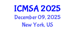 International Conference on Marine Science and Aquaculture (ICMSA) December 09, 2025 - New York, United States