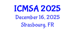 International Conference on Marine Science and Aquaculture (ICMSA) December 16, 2025 - Strasbourg, France