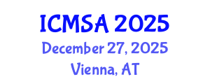 International Conference on Marine Science and Aquaculture (ICMSA) December 27, 2025 - Vienna, Austria
