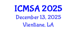 International Conference on Marine Science and Aquaculture (ICMSA) December 13, 2025 - Vientiane, Laos