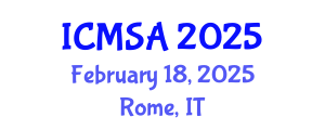 International Conference on Marine Science and Aquaculture (ICMSA) February 18, 2025 - Rome, Italy