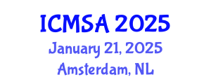 International Conference on Marine Science and Aquaculture (ICMSA) January 21, 2025 - Amsterdam, Netherlands