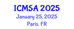 International Conference on Marine Science and Aquaculture (ICMSA) January 25, 2025 - Paris, France