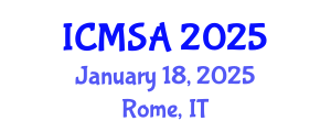 International Conference on Marine Science and Aquaculture (ICMSA) January 18, 2025 - Rome, Italy