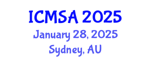 International Conference on Marine Science and Aquaculture (ICMSA) January 28, 2025 - Sydney, Australia