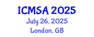 International Conference on Marine Science and Aquaculture (ICMSA) July 26, 2025 - London, United Kingdom