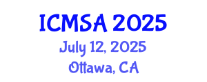 International Conference on Marine Science and Aquaculture (ICMSA) July 12, 2025 - Ottawa, Canada